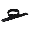 Black Canvas Military Pistol Belt w/Metal Buckle